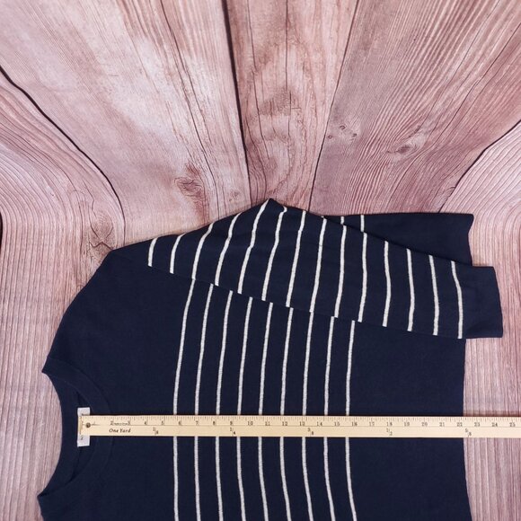 Nili Lotan Target Womens 1X Striped Crewneck Pullover Cashmere Blend Sweater - Picture 15 of 15